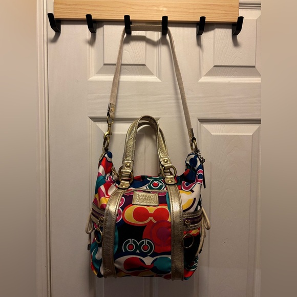 Coach Poppy 2009 (13830) Pop C Spotlight Signature Tote/Crossbody Bag in EUC - Picture 2 of 16